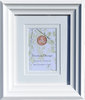 50mm Art Deco White 8x10 holds 5x7 or 6x4 photo
