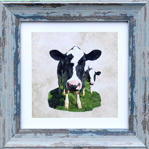 Irish Farm Animal Fresian Cow, available in 4 frame colours.