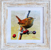 Wren 9" x 9" Light Brown Wash, available in 3 other frame colours.